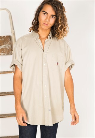 VINTAGE 80S POLO RALPH LAUREN SHIRT / R004