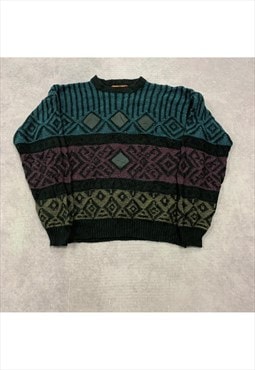 Vintage Knitted Jumper Men's XXL