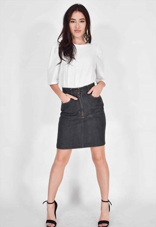 VINTAGE MOSCHINO BLACK SKIRT CASUAL JEANS