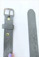 90S VINTAGE GREY FLORAL BELT (SIZE XL-XXL)
