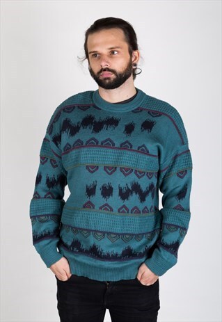 VINTAGE 80S KNITTED JUMPER