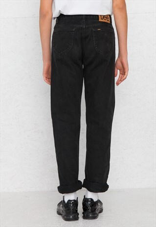VINTAGE BLACK LEE DENIM JEANS