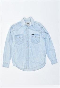 Vintage 90's Wrangler Denim Shirt Loose Fit Blue