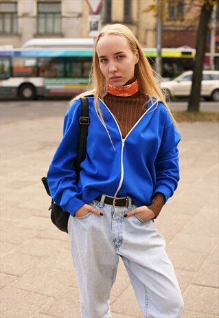 70'S RETRO ATHLEISURE SPORTS OVERSIZED SWEATSHIRT JUMPER TOP