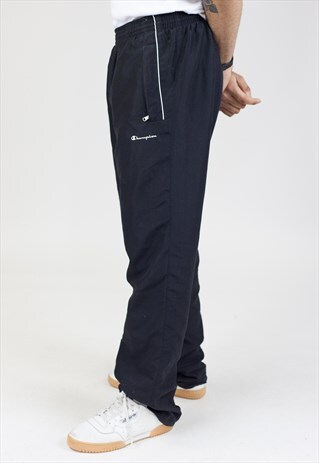 VINTAGE CHAMPION BLACK TRACKSUIT BOTTOMS
