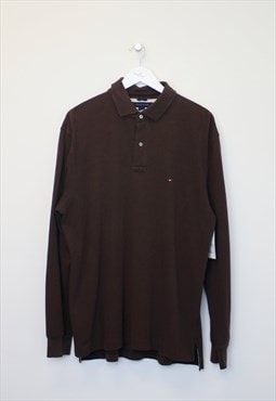 Vintage Tommy Hilfiger shirt in brown. Best fits L