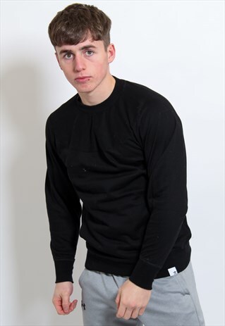 VINTAGE ADIDAS SWEATSHIRT IN BLACK MEDIUM