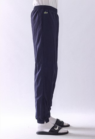 VINTAGE MENS LACOSTE LOGO TROUSERS JOGGER SUIT PANTS