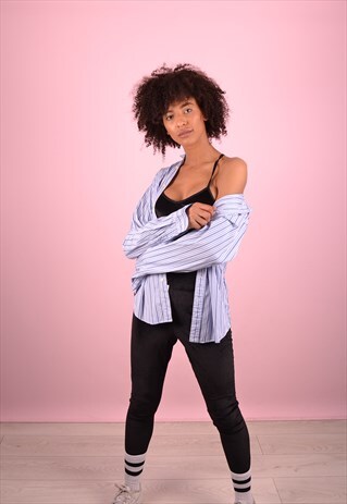 BLUE RALPH LAUREN STRIPED SHIRT GRL3661