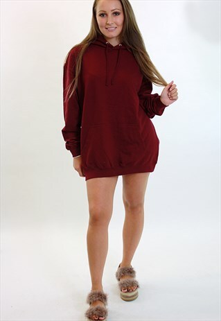 OVERSIZED MAROON HOODIE