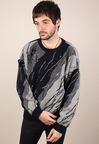 VINTAGE PATTERNED KNITTED JUMPER ASM1667