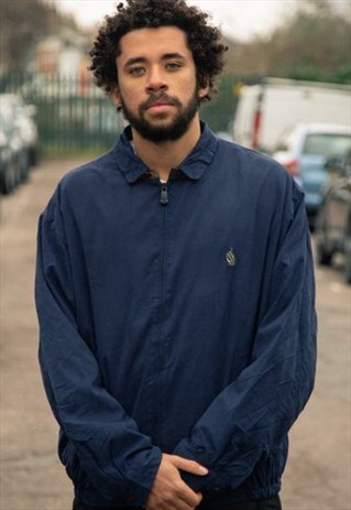 VINTAGE NAUTICA HARRINGTON JACKET IN NAVY
