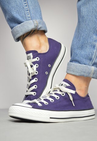 VINTAGE 90S CONVERSE PURPLE OX SHOES TRAINERS PREPPY RETRO
