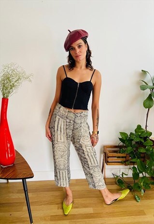 BOHO FLORAL PRINTED TROUSERS