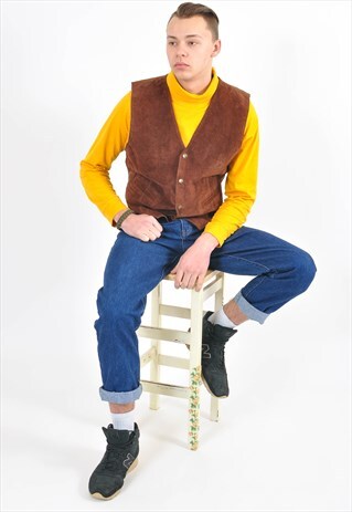 VINTAGE 80'S SUEDE LEATHER VEST