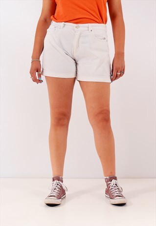 VINTAGE LEVI'S 515 DENIM SHORTS WHITE