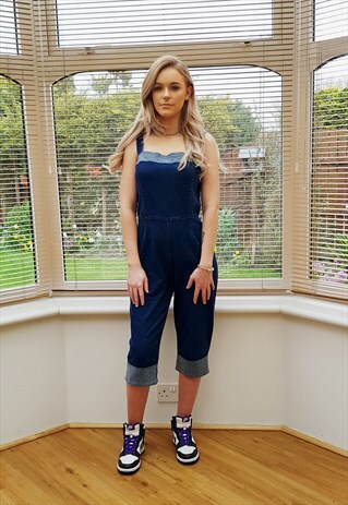 VINTAGE BLUE DENIM JUMPSUIT PLAYSUIT