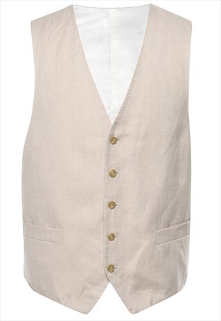 Vintage Light Brown Waistcoat - XL