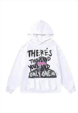 Kanye hoodie West pullover raver top hiphop slogan jumper 