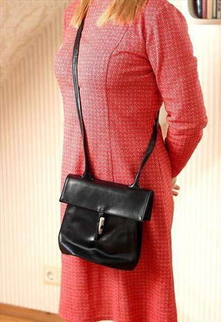 BLACK SMALL BUCKET BAG PURSE