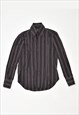 Vintage 00's Y2K Gianni Versace Shirt Stripes Black