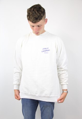 VINTAGE WHITE SPORTS SWEATSHIRT