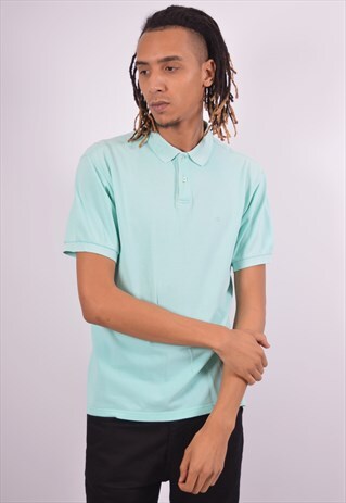 VINTAGE CHAMPION POLO SHIRT SLIM FIT TURQUOISE