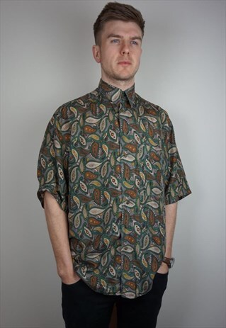 PURE SILK PATTERNED SHIRT