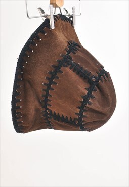 Vintage 90s suede leather bucket hat
