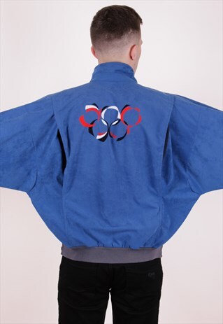 70S VINTAGE RARE OLYMPIC ADIDAS VELOUR TRACK JACKET AA10000