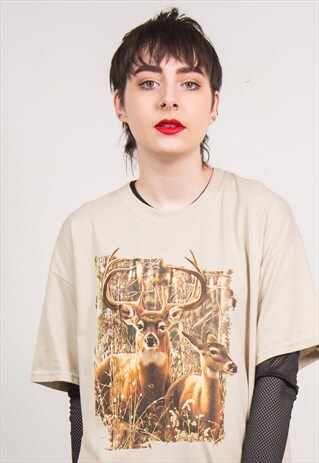 VINTAGE 90'S STAG T-SHIRT