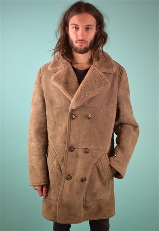VINTAGE 90'S SHEARLING COAT