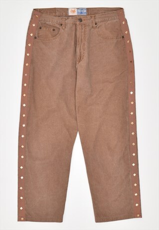 VINTAGE 90'S CASUAL TROUSERS BROWN