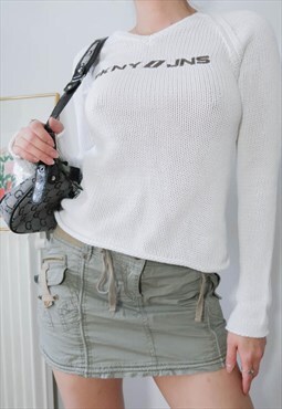 Vintage DKNY Gorpcore Logo Embroidery Sweater