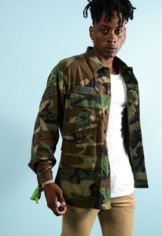 VINTAGE CAMO MILITARY JACKET