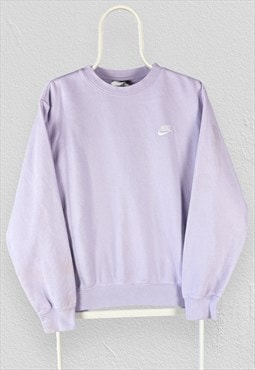 Nike Purple Sweatshirt Pastel Pullover Swoosh Mens Small