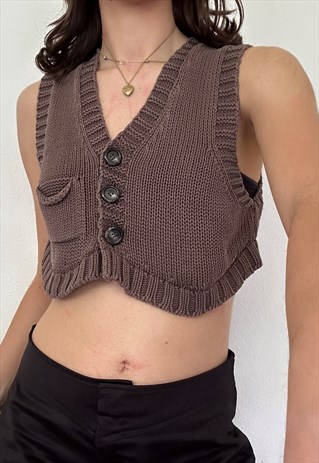 VINTAGE COP COPINE KNIT VEST