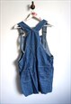 VINTAGE DENIM DUNGAREE JUMPSUIT ROMPER OVERALL SKIRT