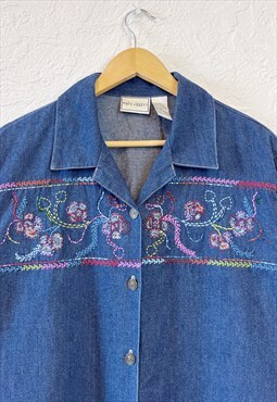Vintage Embroidered Denim Jacket