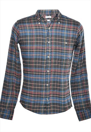 BEYOND RETRO VINTAGE ARROW CHECKED SHIRT - S