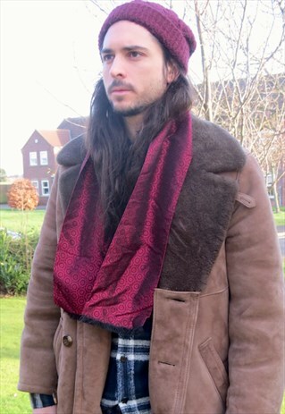 VINTAGE 70S MOD PAISLEY SCARF SAMMY INDIE ROCK PREPPIE GENT