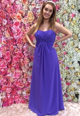 SWEETHEART TWIST PROM, EVENING OR BRIDESMAIDS CHIFFON DRESS