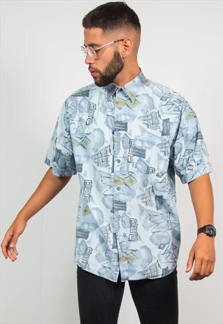 VINTAGE 90'S PATTERNED SHIRT