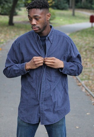 VINTAGE // 90'S // CORDUROY STYLE SHIRT