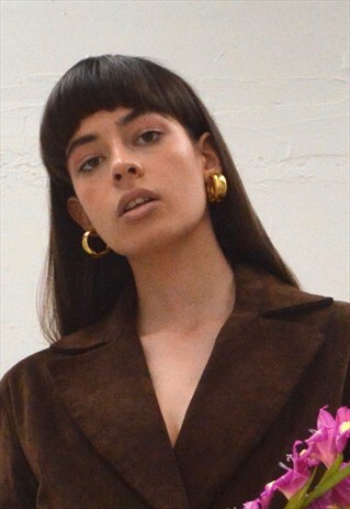 GOLD CLIP ON HOOP EARRINGS