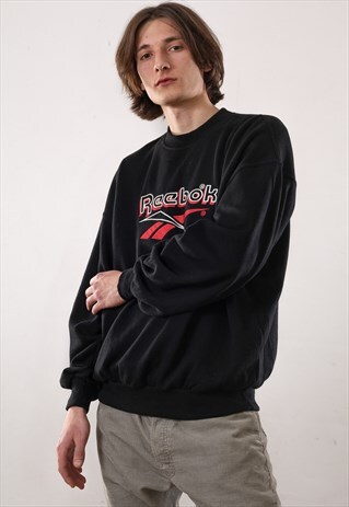 90'S VINTAGE MENS REEBOK BIG LOGO CREW NECK SWEATSHIRT