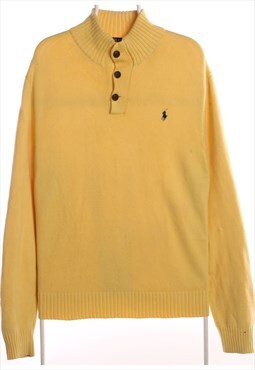 Ralph Lauren 90's Quarter Button Knitted Jumper / Sweater XX
