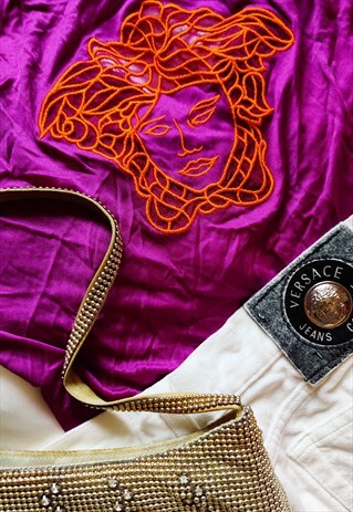 VINTAGE REVIVAL GIANNI VERSACE PURPLE MEDUSA TOP