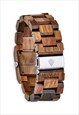 THE ASH - HANDMADE RECYCLED WOOD WRISTWATCH