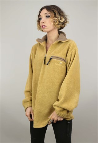 VINTAGE 90S OVERSIZED 1/4 ZIP FLEECE